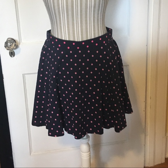CLEARANCE!!! SO Navy Blue Skirt w/ Pink Polka Dots - Picture 3 of 7